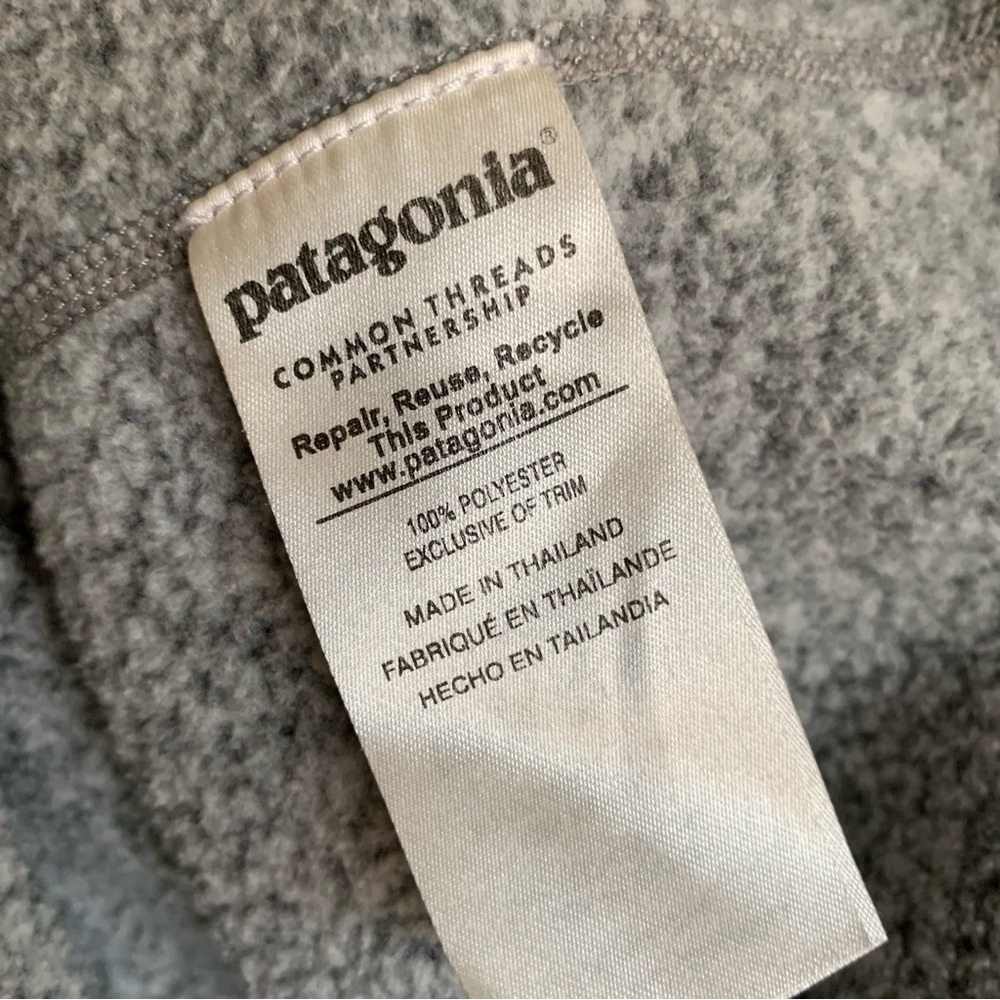 Patagonia Fleece Better Sweater 1/4 Zip Pullover Gray Women’s Small - Picture 7 of 7